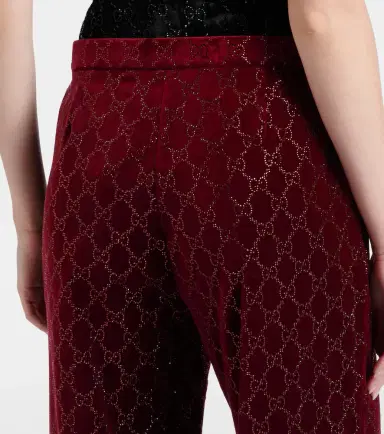 Gucci GG cotton velvet wide-leg pants | Thumbnail 5 Gucci GG cotton velvet wide-leg pants | Thumbnail 5