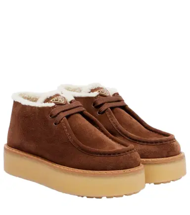 Prada Suede platform desert boots | Thumbnail 1 Prada Suede platform desert boots | Thumbnail 1