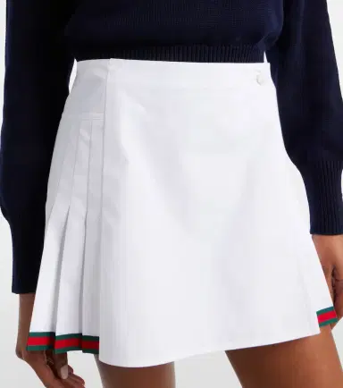 Gucci Web Stripe cotton poplin miniskirt | Thumbnail 3 Gucci Web Stripe cotton poplin miniskirt | Thumbnail 3