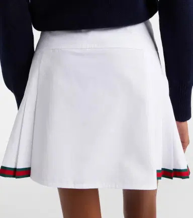 Gucci Web Stripe cotton poplin miniskirt | Thumbnail 5 Gucci Web Stripe cotton poplin miniskirt | Thumbnail 5