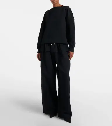 Alaia Alaïa Wide-leg cotton sweatpants | Thumbnail 5 Alaia Alaïa Wide-leg cotton sweatpants | Thumbnail 5