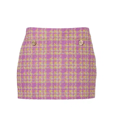 Gucci Checked cotton-blend tweed miniskirt | Thumbnail 1 Gucci Checked cotton-blend tweed miniskirt | Thumbnail 1