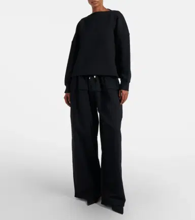 Alaïa Alaïa Cotton jersey sweatshirt | Thumbnail 4 Alaïa Alaïa Cotton jersey sweatshirt | Thumbnail 4