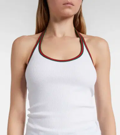 Gucci Web Stripe cotton-blend jersey top | Thumbnail 6 Gucci Web Stripe cotton-blend jersey top | Thumbnail 6