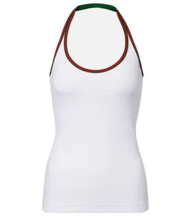 Gucci Web Stripe cotton-blend jersey top | Thumbnail 1 Gucci Web Stripe cotton-blend jersey top | Thumbnail 1