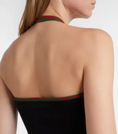 Gucci Web Stripe cotton-blend jersey top | Thumbnail 3 Gucci Web Stripe cotton-blend jersey top | Thumbnail 3