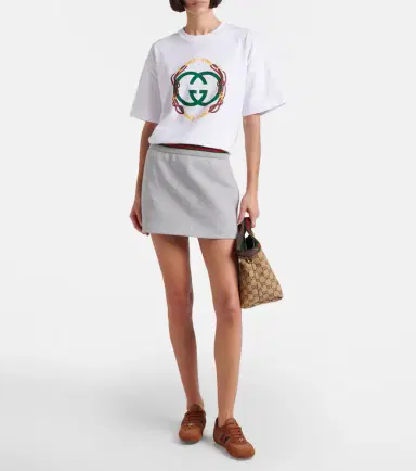 Gucci Interlocking G cotton jersey T-shirt | Thumbnail 4 Gucci Interlocking G cotton jersey T-shirt | Thumbnail 4