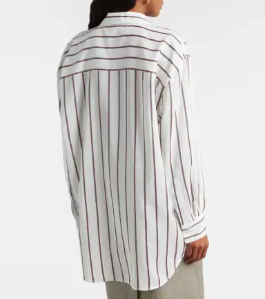 Gucci Striped silk-blend jacquard shirt | Thumbnail 3 Gucci Striped silk-blend jacquard shirt | Thumbnail 3
