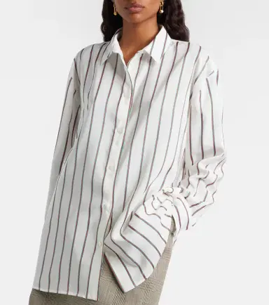 Gucci Striped silk-blend jacquard shirt | Thumbnail 4 Gucci Striped silk-blend jacquard shirt | Thumbnail 4