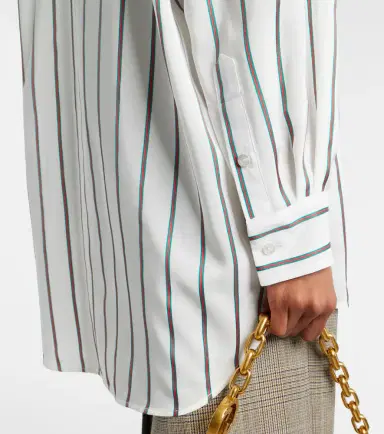 Gucci Striped silk-blend jacquard shirt | Thumbnail 5 Gucci Striped silk-blend jacquard shirt | Thumbnail 5