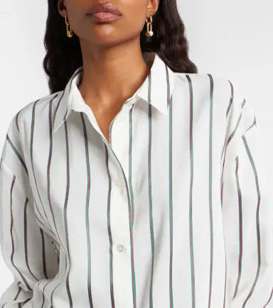 Gucci Striped silk-blend jacquard shirt | Thumbnail 6 Gucci Striped silk-blend jacquard shirt | Thumbnail 6