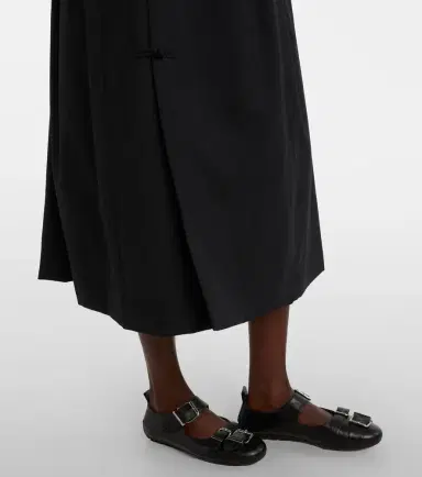 Noir Kei Ninomiya Wool midi skirt | Thumbnail 4 Noir Kei Ninomiya Wool midi skirt | Thumbnail 4