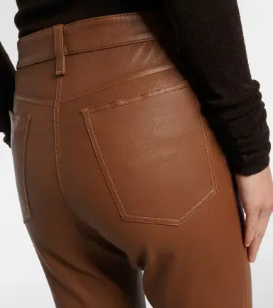 Joseph Cropped leather bootcut pants | Thumbnail 3 Joseph Cropped leather bootcut pants | Thumbnail 3