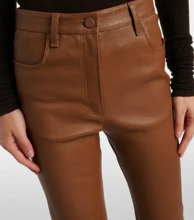 Joseph Cropped leather bootcut pants | Thumbnail 4 Joseph Cropped leather bootcut pants | Thumbnail 4