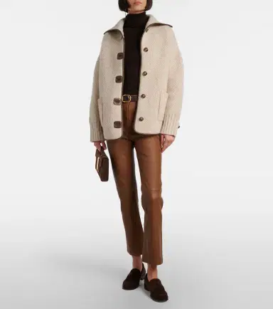 Joseph Cropped leather bootcut pants | Thumbnail 6 Joseph Cropped leather bootcut pants | Thumbnail 6