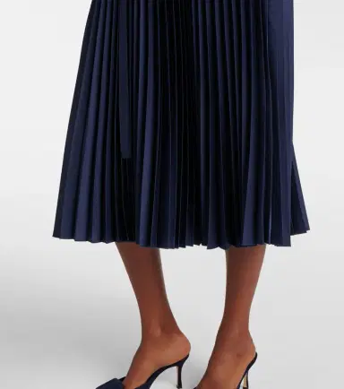 Joseph Volta plissé belted crêpe midi dress | Thumbnail 6 Joseph Volta plissé belted crêpe midi dress | Thumbnail 6