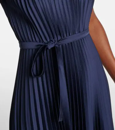 Joseph Volta plissé belted crêpe midi dress | Thumbnail 7 Joseph Volta plissé belted crêpe midi dress | Thumbnail 7