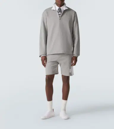 Thom Browne 4-Bar cotton jersey shorts | Thumbnail 2 Thom Browne 4-Bar cotton jersey shorts | Thumbnail 2