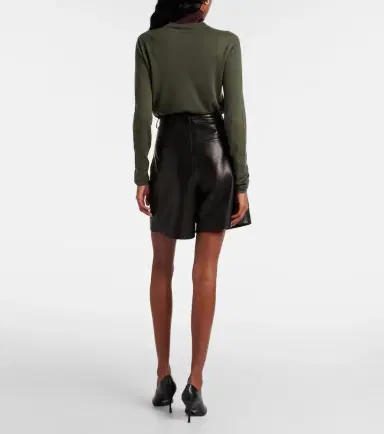 Joseph Suze leather shorts | Thumbnail 2 Joseph Suze leather shorts | Thumbnail 2