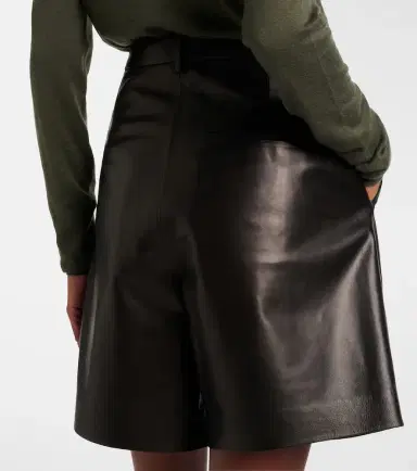 Joseph Suze leather shorts | Thumbnail 3 Joseph Suze leather shorts | Thumbnail 3