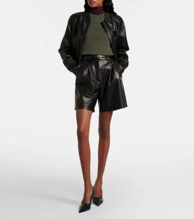 Joseph Suze leather shorts | Thumbnail 5 Joseph Suze leather shorts | Thumbnail 5