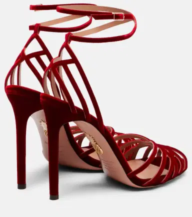 Aquazzura Wild Dream 105 velvet sandals | Thumbnail 3 Aquazzura Wild Dream 105 velvet sandals | Thumbnail 3