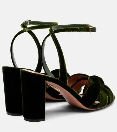 Aquazzura Nina 85 velvet sandals | Thumbnail 2 Aquazzura Nina 85 velvet sandals | Thumbnail 2