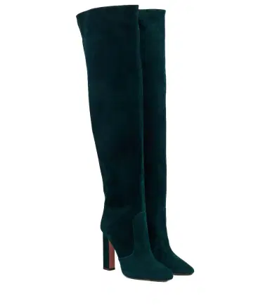 Aquazzura Joplin 105 suede knee-high boots | Thumbnail 1 Aquazzura Joplin 105 suede knee-high boots | Thumbnail 1