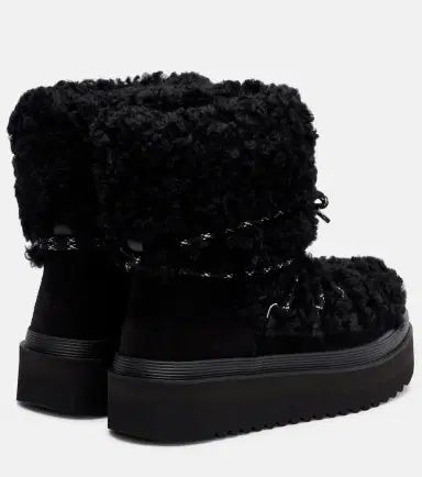 Tory Burch Mellow shearling and suede lace-up boots | Thumbnail 3 Tory Burch Mellow shearling and suede lace-up boots | Thumbnail 3