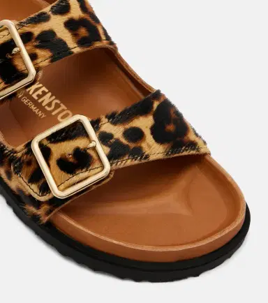 Birkenstock 1774 Arizona leopard-print calf hair slides | Thumbnail 3 Birkenstock 1774 Arizona leopard-print calf hair slides | Thumbnail 3
