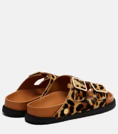 Birkenstock 1774 Arizona leopard-print calf hair slides | Thumbnail 4 Birkenstock 1774 Arizona leopard-print calf hair slides | Thumbnail 4