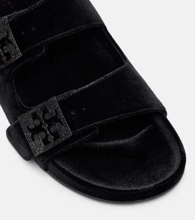 Tory Burch Mellow embellished velvet slides | Thumbnail 2 Tory Burch Mellow embellished velvet slides | Thumbnail 2