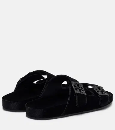 Tory Burch Mellow embellished velvet slides | Thumbnail 3 Tory Burch Mellow embellished velvet slides | Thumbnail 3