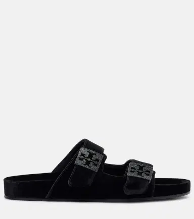 Tory Burch Mellow embellished velvet slides | Thumbnail 4 Tory Burch Mellow embellished velvet slides | Thumbnail 4
