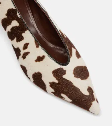 Le Monde Béryl Le Monde Béryl Babouche cow-print calf hair pumps | Thumbnail 3 Le Monde Béryl Le Monde Béryl Babouche cow-print calf hair pumps | Thumbnail 3