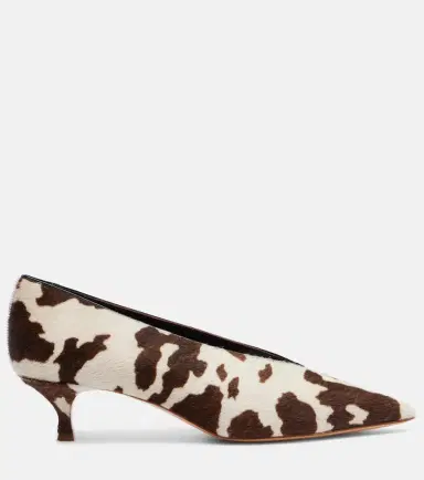 Le Monde Béryl Le Monde Béryl Babouche cow-print calf hair pumps | Thumbnail 4 Le Monde Béryl Le Monde Béryl Babouche cow-print calf hair pumps | Thumbnail 4