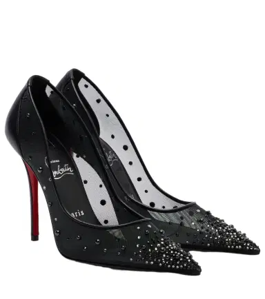 Christian Louboutin Miss Z 100 embellished mesh pumps | Thumbnail 1 Christian Louboutin Miss Z 100 embellished mesh pumps | Thumbnail 1