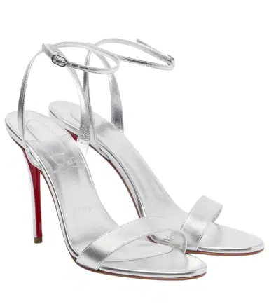 Christian Louboutin Miss Z 100 metallic leather sandals | Thumbnail 1 Christian Louboutin Miss Z 100 metallic leather sandals | Thumbnail 1