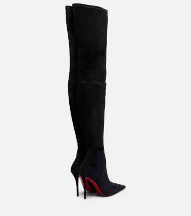 Christian Louboutin Miss Z 100 suede over-the-knee boots | Thumbnail 2 Christian Louboutin Miss Z 100 suede over-the-knee boots | Thumbnail 2