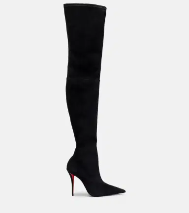 Christian Louboutin Miss Z 100 suede over-the-knee boots | Thumbnail 3 Christian Louboutin Miss Z 100 suede over-the-knee boots | Thumbnail 3