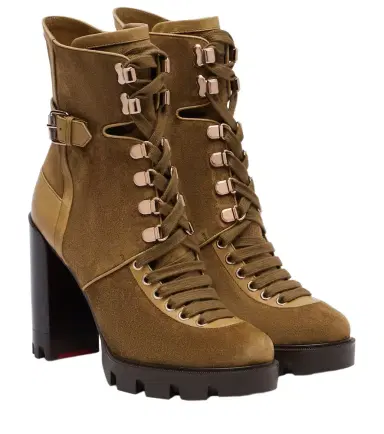 Christian Louboutin New Macademia 100 suede ankle boots | Thumbnail 1 Christian Louboutin New Macademia 100 suede ankle boots | Thumbnail 1