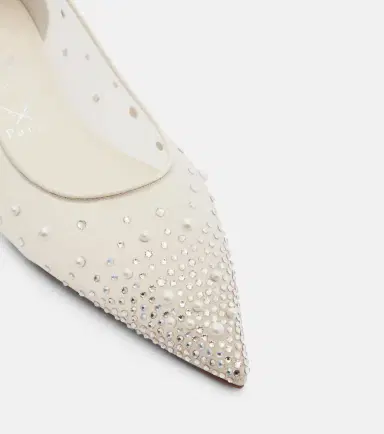 Christian Louboutin Miss Z Degrastrassina Perla mesh flats | Thumbnail 2 Christian Louboutin Miss Z Degrastrassina Perla mesh flats | Thumbnail 2