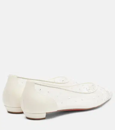 Christian Louboutin Miss Z Degrastrassina Perla mesh flats | Thumbnail 4 Christian Louboutin Miss Z Degrastrassina Perla mesh flats | Thumbnail 4