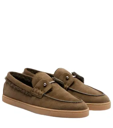 Christian Louboutin Chambeliboat suede slip-on shoes | Thumbnail 1 Christian Louboutin Chambeliboat suede slip-on shoes | Thumbnail 1