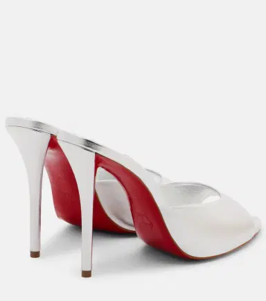 Christian Louboutin Miss Z 100 metallic leather mules | Thumbnail 4 Christian Louboutin Miss Z 100 metallic leather mules | Thumbnail 4