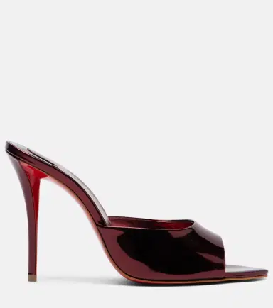 Christian Louboutin Miss Z 100 mirrored leather mules | Thumbnail 2 Christian Louboutin Miss Z 100 mirrored leather mules | Thumbnail 2