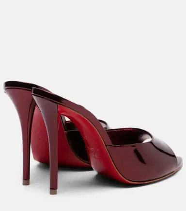 Christian Louboutin Miss Z 100 mirrored leather mules | Thumbnail 3 Christian Louboutin Miss Z 100 mirrored leather mules | Thumbnail 3