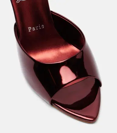 Christian Louboutin Miss Z 100 mirrored leather mules | Thumbnail 4 Christian Louboutin Miss Z 100 mirrored leather mules | Thumbnail 4