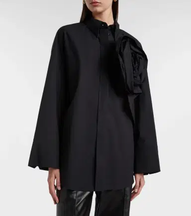 Dorothee Schumacher Floral-appliqué oversized cotton-blend shirt | Thumbnail 6 Dorothee Schumacher Floral-appliqué oversized cotton-blend shirt | Thumbnail 6