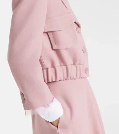 Dorothee Schumacher Layered Coolness organza-trimmed cropped jacket | Thumbnail 3 Dorothee Schumacher Layered Coolness organza-trimmed cropped jacket | Thumbnail 3